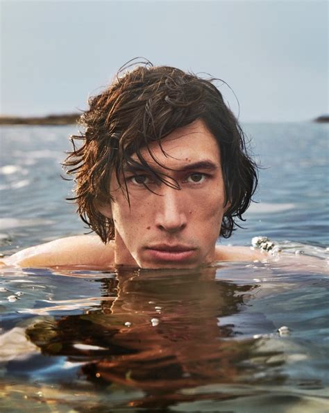 adam driver on Burberry Hero